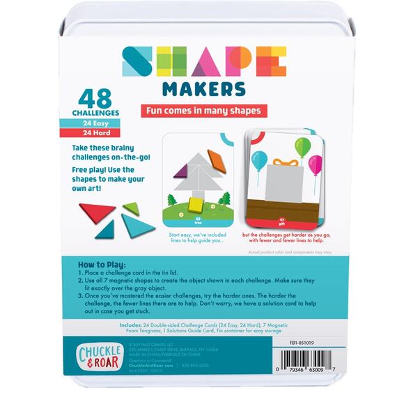 Magnetic Shape Maker Tangram Puzzle Travel Game Therapy Tool Logic Skill Develop - Picture 10 of 10